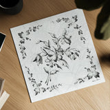 Swedish Tile III BW by Cheri Blum. Shown as a detailed flat fine art print, highlighting archival giclee quality. Available as an archival giclee rolled canvas, fine art paper, or poster print. SKU 90543a.