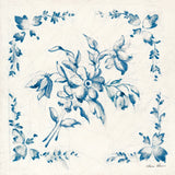 Swedish Tile III Blue by Cheri Blum. SKU 90547a. Archival Giclee Fine art print for wall decor.