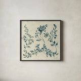Swedish Tile IV by Cheri Blum. Shown in a sleek black glass frame for a contemporary gallery look. Available as an archival giclee rolled canvas, fine art paper, or poster print. SKU 26610a.
