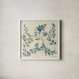 Swedish Tile IV by Cheri Blum. Shown in a crisp white glass frame for a clean and minimalist style. Available as an archival giclee rolled canvas, fine art paper, or poster print. SKU 26610a.