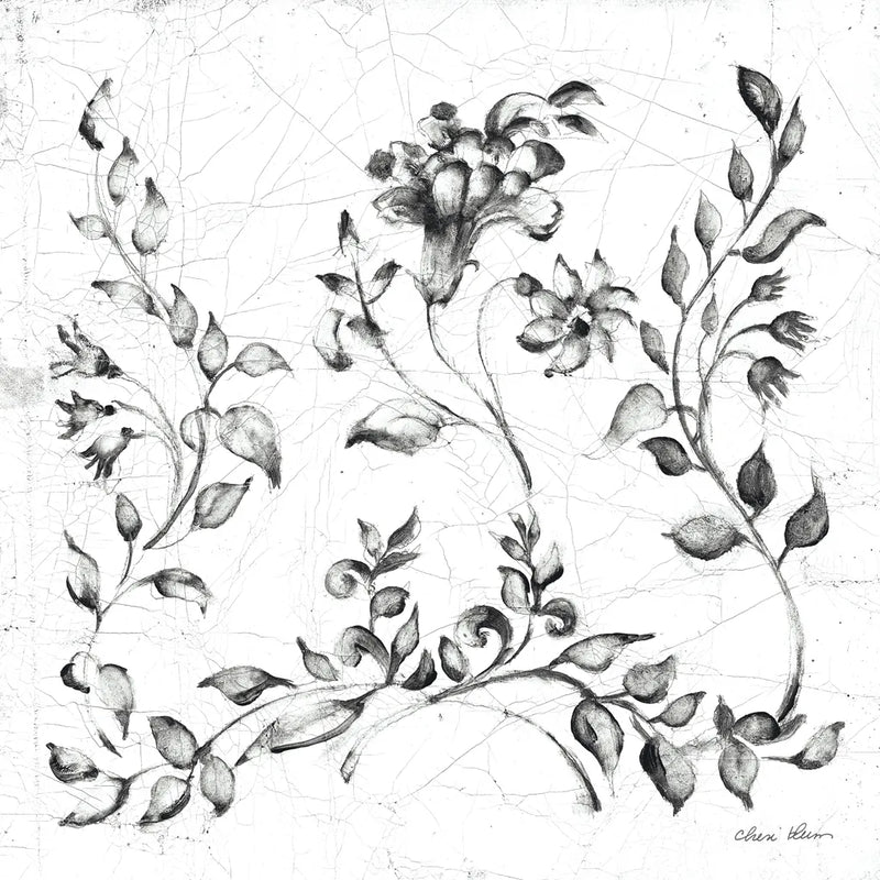 Swedish Tile IV BW by Cheri Blum. SKU 90544a. Archival Giclee Fine art print for wall decor.