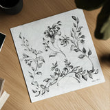 Swedish Tile IV BW by Cheri Blum. Shown as a detailed flat fine art print, highlighting archival giclee quality. Available as an archival giclee rolled canvas, fine art paper, or poster print. SKU 90544a.