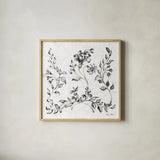 Swedish Tile IV BW by Cheri Blum. Shown in a natural wood glass frame for a timeless modern aesthetic. Available as an archival giclee rolled canvas, fine art paper, or poster print. SKU 90544a.