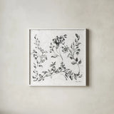 Swedish Tile IV BW by Cheri Blum. Shown in a crisp white glass frame for a clean and minimalist style. Available as an archival giclee rolled canvas, fine art paper, or poster print. SKU 90544a.