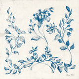 Swedish Tile IV Blue by Cheri Blum. SKU 90548a. Archival Giclee Fine art print for wall decor.
