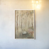 Table for Two Crop by Cheri Blum. shown as a paper print in a white frame. Available as a archival giclee rolled canvas, fine art paper, or poster print. SKU 88657h.