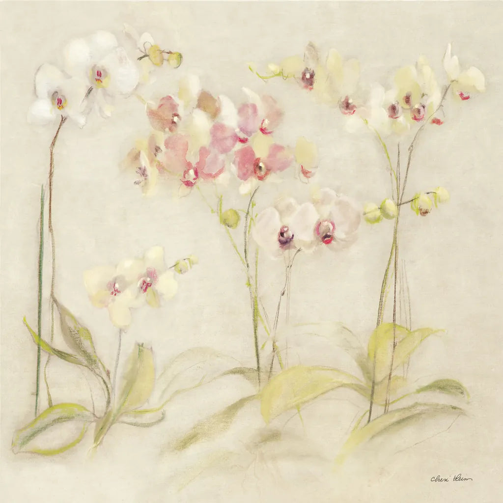 The Dance of the Orchids I by Cheri Blum. SKU 90391a. Archival Giclee Fine art print for wall decor.