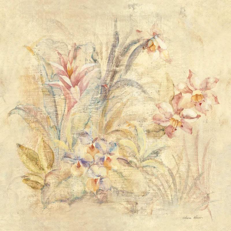 Tropical Square I by Cheri Blum. SKU 7254a. Archival Giclee Fine art print for wall decor.