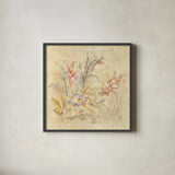Tropical Square I by Cheri Blum. Shown in a sleek black glass frame for a contemporary gallery look. Available as an archival giclee rolled canvas, fine art paper, or poster print. SKU 7254a.