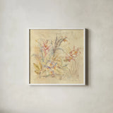 Tropical Square I by Cheri Blum. Shown in a crisp white glass frame for a clean and minimalist style. Available as an archival giclee rolled canvas, fine art paper, or poster print. SKU 7254a.