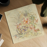 Tropical Square II by Cheri Blum. Shown as a detailed flat fine art print, highlighting archival giclee quality. Available as an archival giclee rolled canvas, fine art paper, or poster print. SKU 7255a.