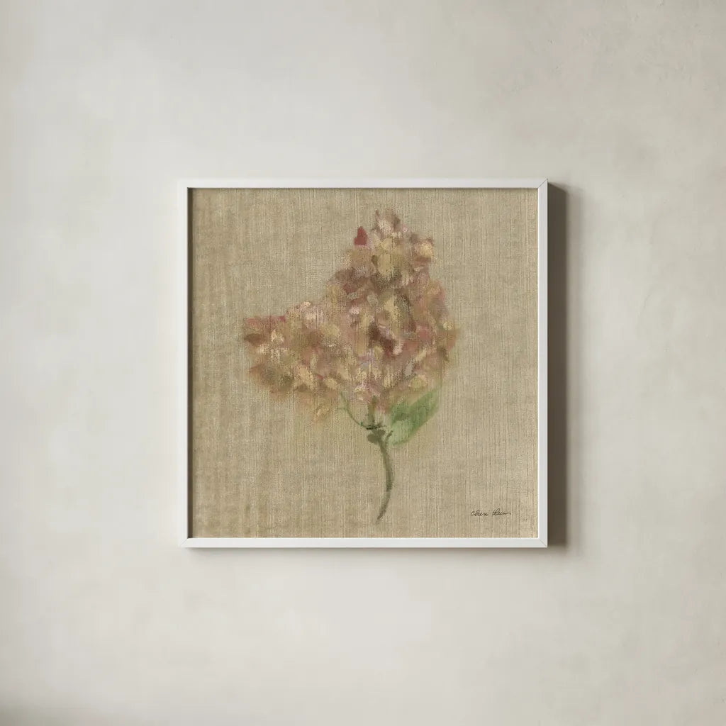 Velvet Lilac by Cheri Blum. Shown in a crisp white glass frame for a clean and minimalist style. Available as an archival giclee rolled canvas, fine art paper, or poster print. SKU 88659a.