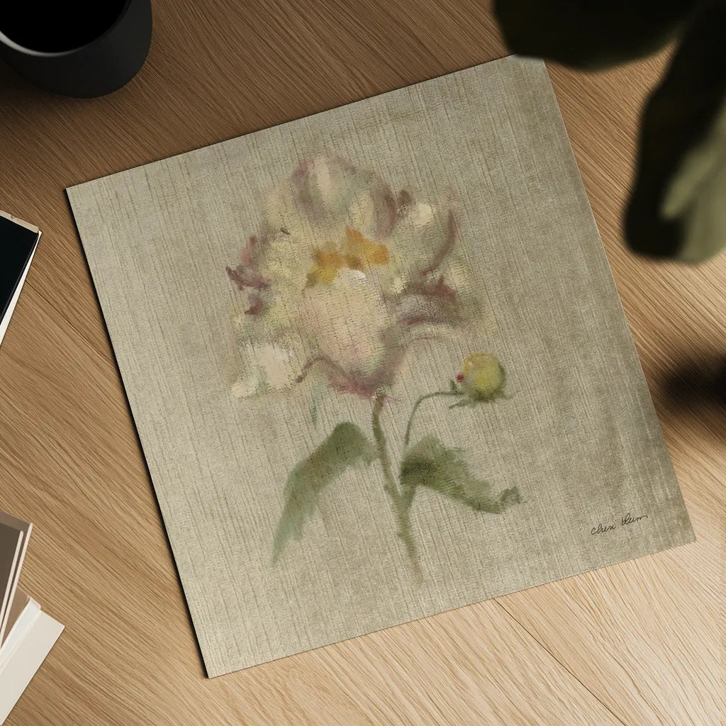 Velvet Peony by Cheri Blum. Shown as a detailed flat fine art print, highlighting archival giclee quality. Available as an archival giclee rolled canvas, fine art paper, or poster print. SKU 88660a.