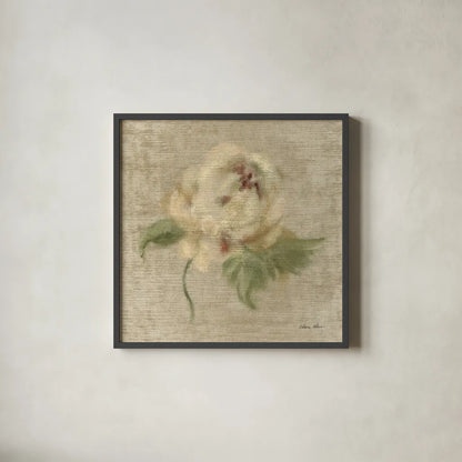 Velvet Rose by Cheri Blum. Shown in a sleek black glass frame for a contemporary gallery look. Available as an archival giclee rolled canvas, fine art paper, or poster print. SKU 88658a.