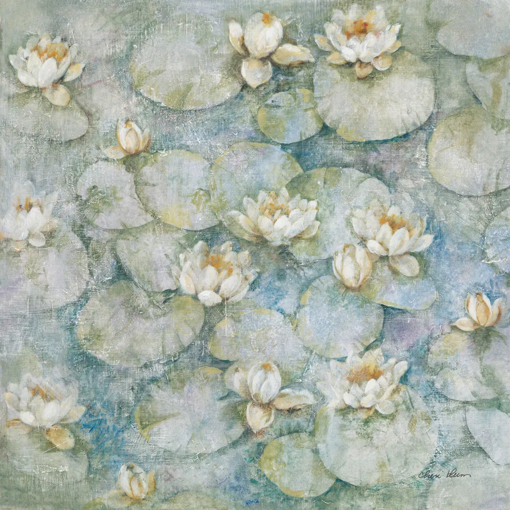 Water Lilies by Cheri Blum. SKU 90755a. Archival Giclee Fine art print for wall decor.