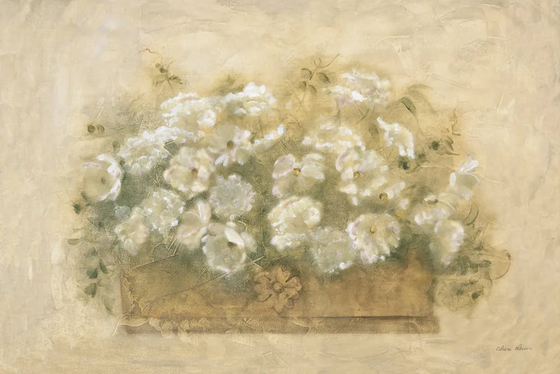 White Floral Bouquet I by Cheri Blum. SKU 6885i. Archival Giclee Fine art print for wall decor.