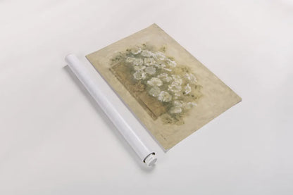 White Floral Bouquet I by Cheri Blum. shown as a rolled paper print. Available as archival giclee rolled canvas, fine art paper, or poster print. SKU 6885i.