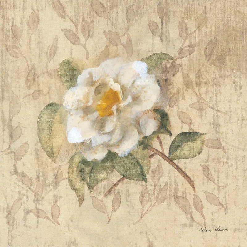 White Floral I by Cheri Blum. SKU 7256a. Archival Giclee Fine art print for wall decor.