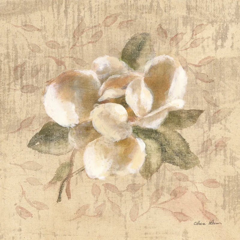 White Floral III by Cheri Blum. SKU 7258a. Archival Giclee Fine art print for wall decor.