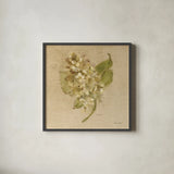 White Velvet Lilac by Cheri Blum. Shown in a sleek black glass frame for a contemporary gallery look. Available as an archival giclee rolled canvas, fine art paper, or poster print. SKU 6974a.