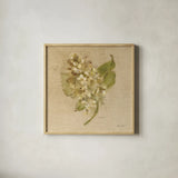 White Velvet Lilac by Cheri Blum. Shown in a natural wood glass frame for a timeless modern aesthetic. Available as an archival giclee rolled canvas, fine art paper, or poster print. SKU 6974a.