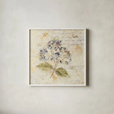 White Wash Hydrangea by Cheri Blum. Shown in a crisp white glass frame for a clean and minimalist style. Available as an archival giclee rolled canvas, fine art paper, or poster print. SKU 7031a.