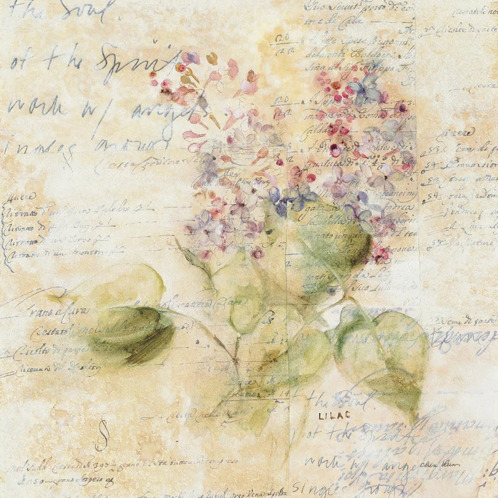 White Wash Lilac by Cheri Blum. SKU 7032a. Archival Giclee Fine art print for wall decor.