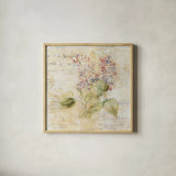 White Wash Lilac by Cheri Blum. Shown in a natural wood glass frame for a timeless modern aesthetic. Available as an archival giclee rolled canvas, fine art paper, or poster print. SKU 7032a.