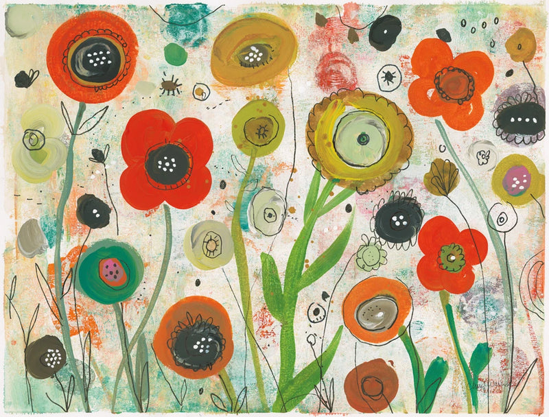 Abstract Garden I by Cheryl Warrick