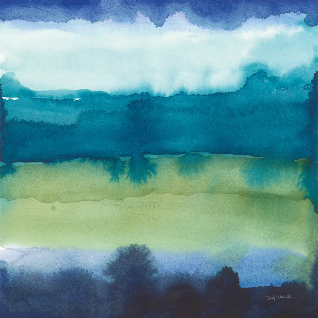 Abstract Landscape I by Cheryl Warrick. SKU 84789a. Archival Giclee Fine art print for wall decor.