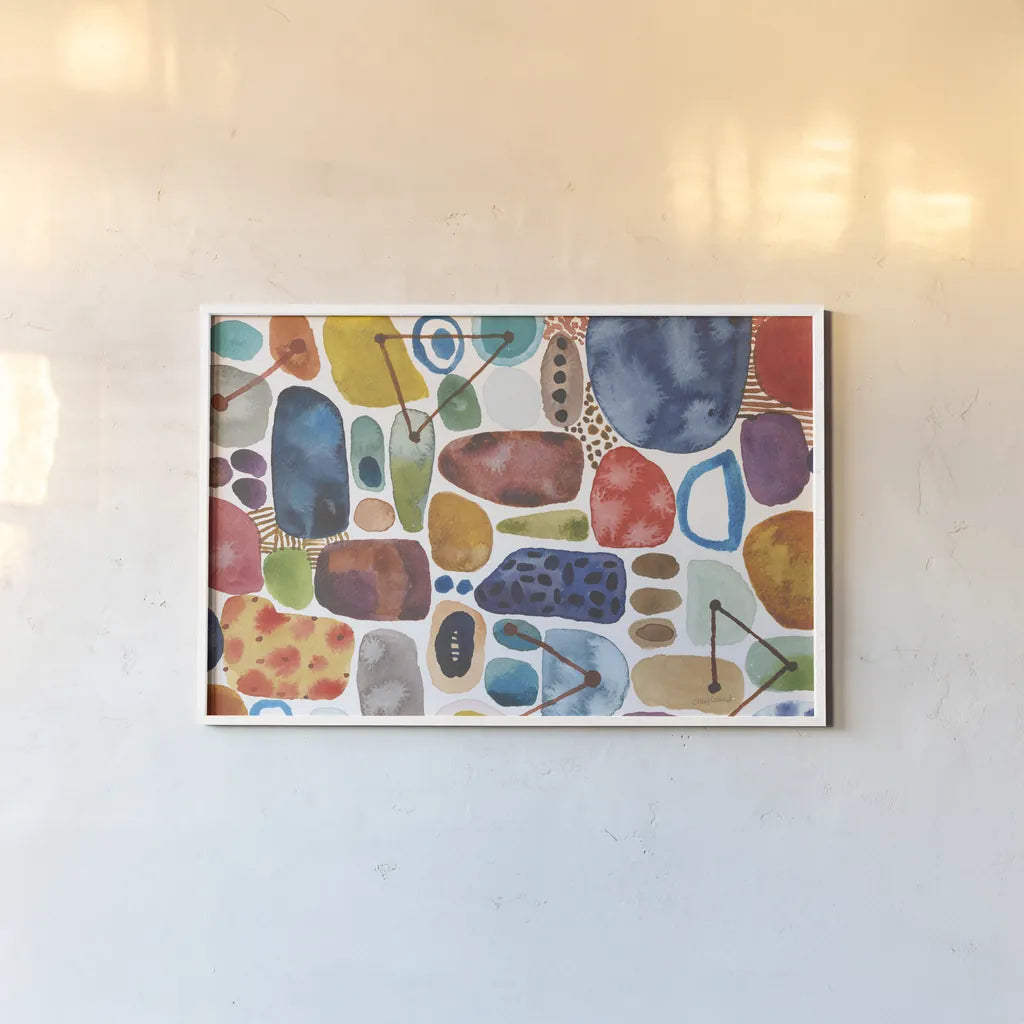 Alchemy II Rotated Crop by Cheryl Warrick. shown as a paper print in a white frame. Available as a archival giclee rolled canvas, fine art paper, or poster print. SKU 86310i.