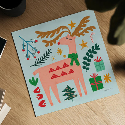 All is Bright I by Cheryl Warrick. Shown as a detailed flat fine art print, highlighting archival giclee quality. Available as an archival giclee rolled canvas, fine art paper, or poster print. SKU 93329a.