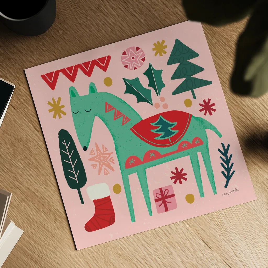 All is Bright II by Cheryl Warrick. Shown as a detailed flat fine art print, highlighting archival giclee quality. Available as an archival giclee rolled canvas, fine art paper, or poster print. SKU 93330a.