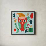 All is Bright IV by Cheryl Warrick. Shown in a sleek black glass frame for a contemporary gallery look. Available as an archival giclee rolled canvas, fine art paper, or poster print. SKU 93332a.