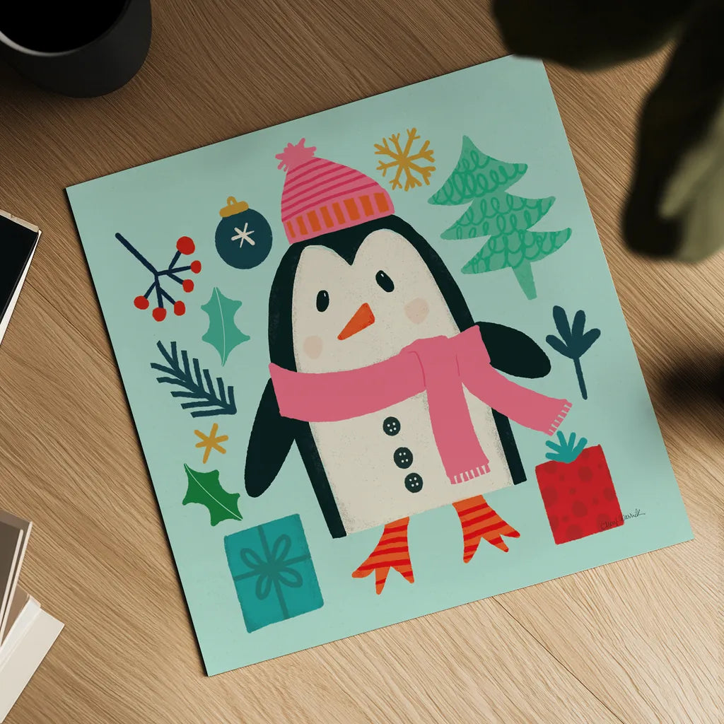 All is Bright VI by Cheryl Warrick. Shown as a detailed flat fine art print, highlighting archival giclee quality. Available as an archival giclee rolled canvas, fine art paper, or poster print. SKU 93334a.