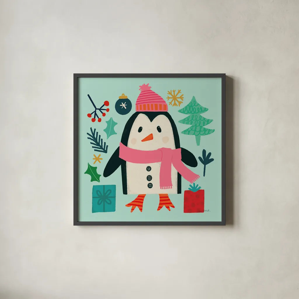 All is Bright VI by Cheryl Warrick. Shown in a sleek black glass frame for a contemporary gallery look. Available as an archival giclee rolled canvas, fine art paper, or poster print. SKU 93334a.