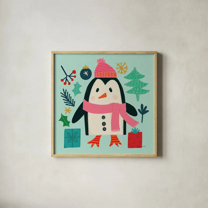 All is Bright VI by Cheryl Warrick. Shown in a natural wood glass frame for a timeless modern aesthetic. Available as an archival giclee rolled canvas, fine art paper, or poster print. SKU 93334a.