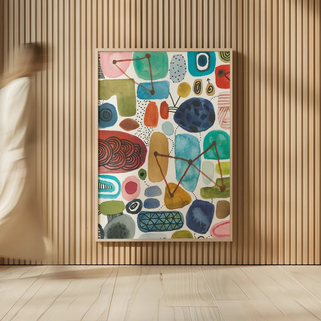 Bliss III by Cheryl Warrick. shown as over sized large wall art. Available as an archival giclee rolled canvas, fine art paper, or poster print. SKU 80139h.