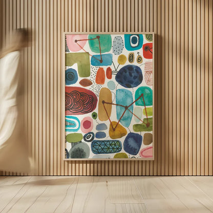 Bliss III by Cheryl Warrick. shown as over sized large wall art. Available as an archival giclee rolled canvas, fine art paper, or poster print. SKU 80139h.