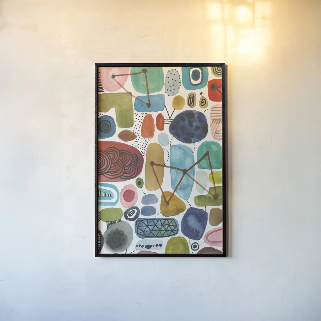 Bliss III by Cheryl Warrick. shown as a paper print in a black flame. Available as a archival giclee rolled canvas, fine art paper, or poster print. SKU 80139h.