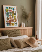 Bliss IV by Cheryl Warrick. shown as a paper print in a natural frame. Available as a archival giclee rolled canvas, fine art paper, or poster print. SKU 80140h.
