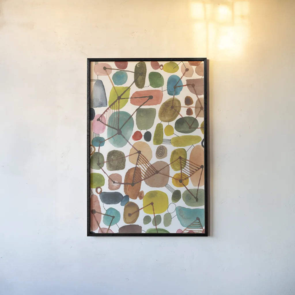 Bliss IV by Cheryl Warrick. shown as a paper print in a black flame. Available as a archival giclee rolled canvas, fine art paper, or poster print. SKU 80140h.