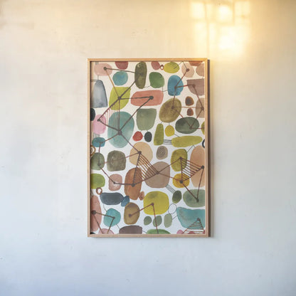 Bliss IV by Cheryl Warrick. shown as a paper print in a natural frame. Available as a archival giclee rolled canvas, fine art paper, or poster print. SKU 80140h.