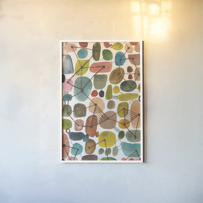 Bliss IV by Cheryl Warrick. shown as a paper print in a white frame. Available as a archival giclee rolled canvas, fine art paper, or poster print. SKU 80140h.