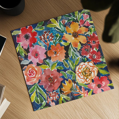 Breezy Petals II by Cheryl Warrick. Shown as a detailed flat fine art print, highlighting archival giclee quality. Available as an archival giclee rolled canvas, fine art paper, or poster print. SKU 84797a.