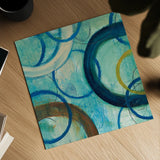 Circle Play I Crop by Cheryl Warrick. Shown as a detailed flat fine art print, highlighting archival giclee quality. Available as an archival giclee rolled canvas, fine art paper, or poster print. SKU 29394a.