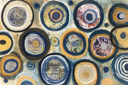 Circle Song by Cheryl Warrick. SKU 25872i. Archival Giclee Fine art print for wall decor.