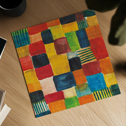 City Block II by Cheryl Warrick. Shown as a detailed flat fine art print, highlighting archival giclee quality. Available as an archival giclee rolled canvas, fine art paper, or poster print. SKU 37796a.