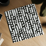 Cross Current Square Up I BW by Cheryl Warrick. Shown as a detailed flat fine art print, highlighting archival giclee quality. Available as an archival giclee rolled canvas, fine art paper, or poster print. SKU 25304a.