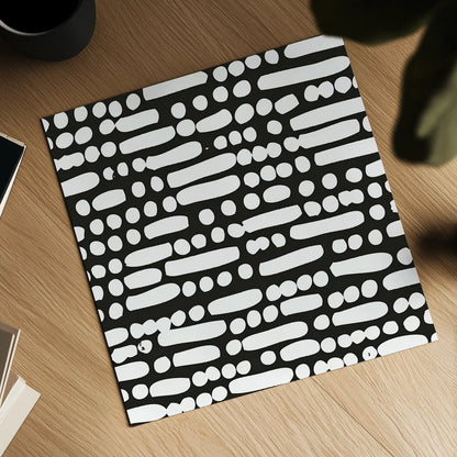 Cross Current Square Up II BW by Cheryl Warrick. Shown as a detailed flat fine art print, highlighting archival giclee quality. Available as an archival giclee rolled canvas, fine art paper, or poster print. SKU 25305a.